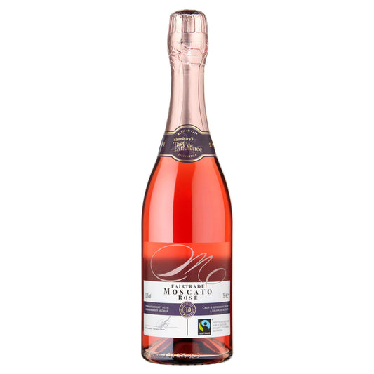 Sainsbury's Fairtrade Rose Moscato, Taste the Difference 75cl