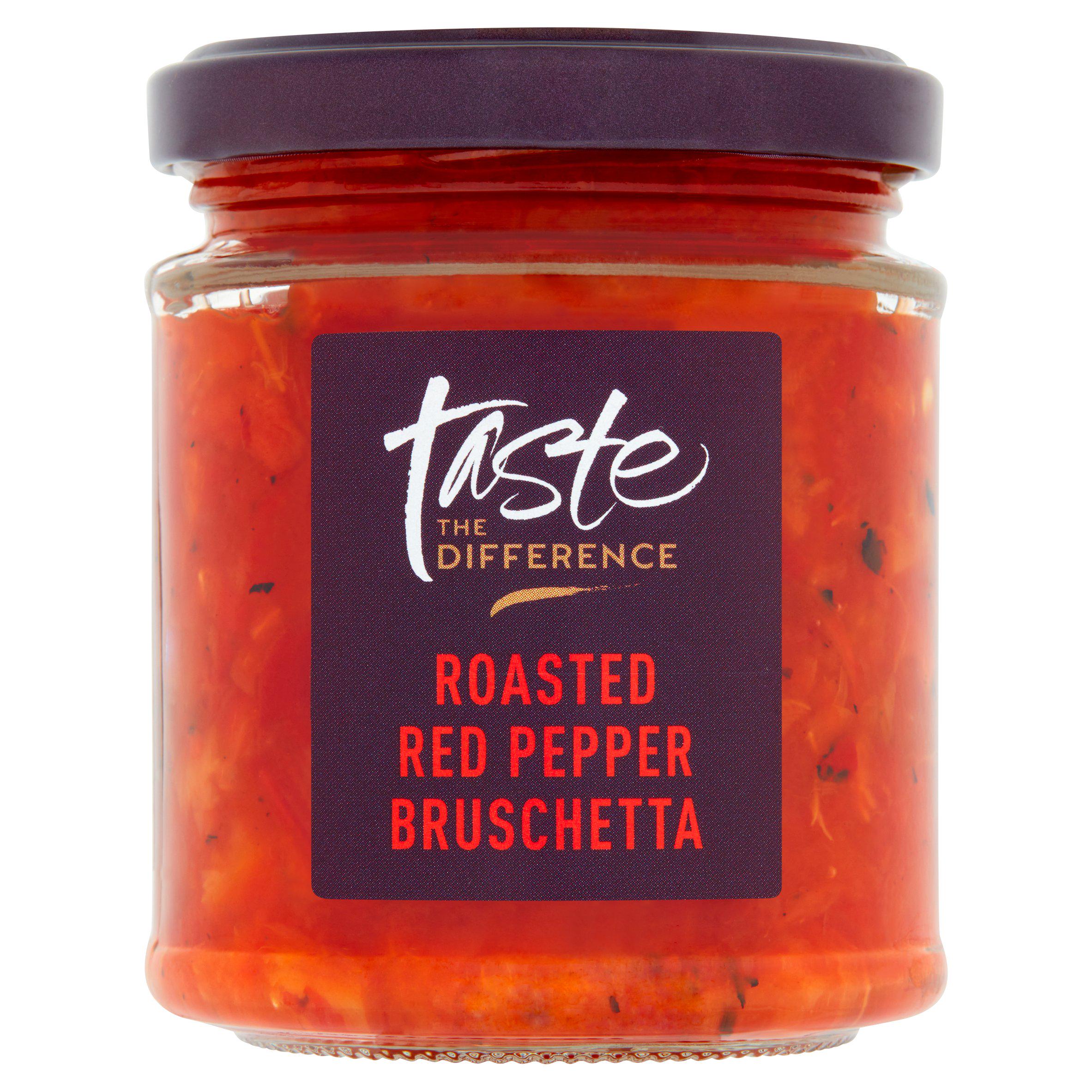 Sainsbury's Roasted Red Pepper Bruschetta, Taste the Difference 170g GOODS Sainsburys   