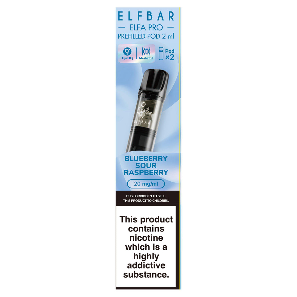 Elfbar Blueberry Sour Raspberry Elfa Pro Pods