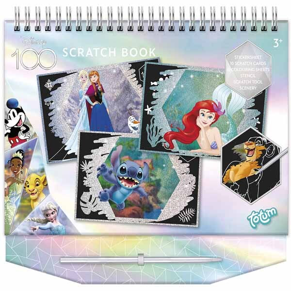 Totum Disney 100 scratchbook activity set - British product