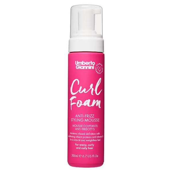Umberto Giannini curl styling mousse 200ml (British brand)