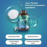WeightWorld L Taurine 1000mg supplement 180 vegan capsules, UK version