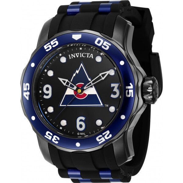 Invicta black NHL men's watch (British brand)