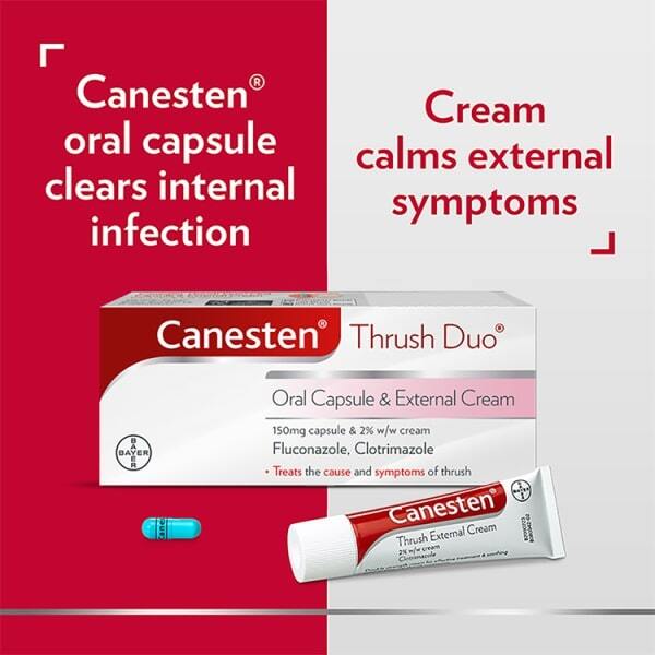 Canesten Thrush Duo Oral Capsule & External Cream GOODS Superdrug   