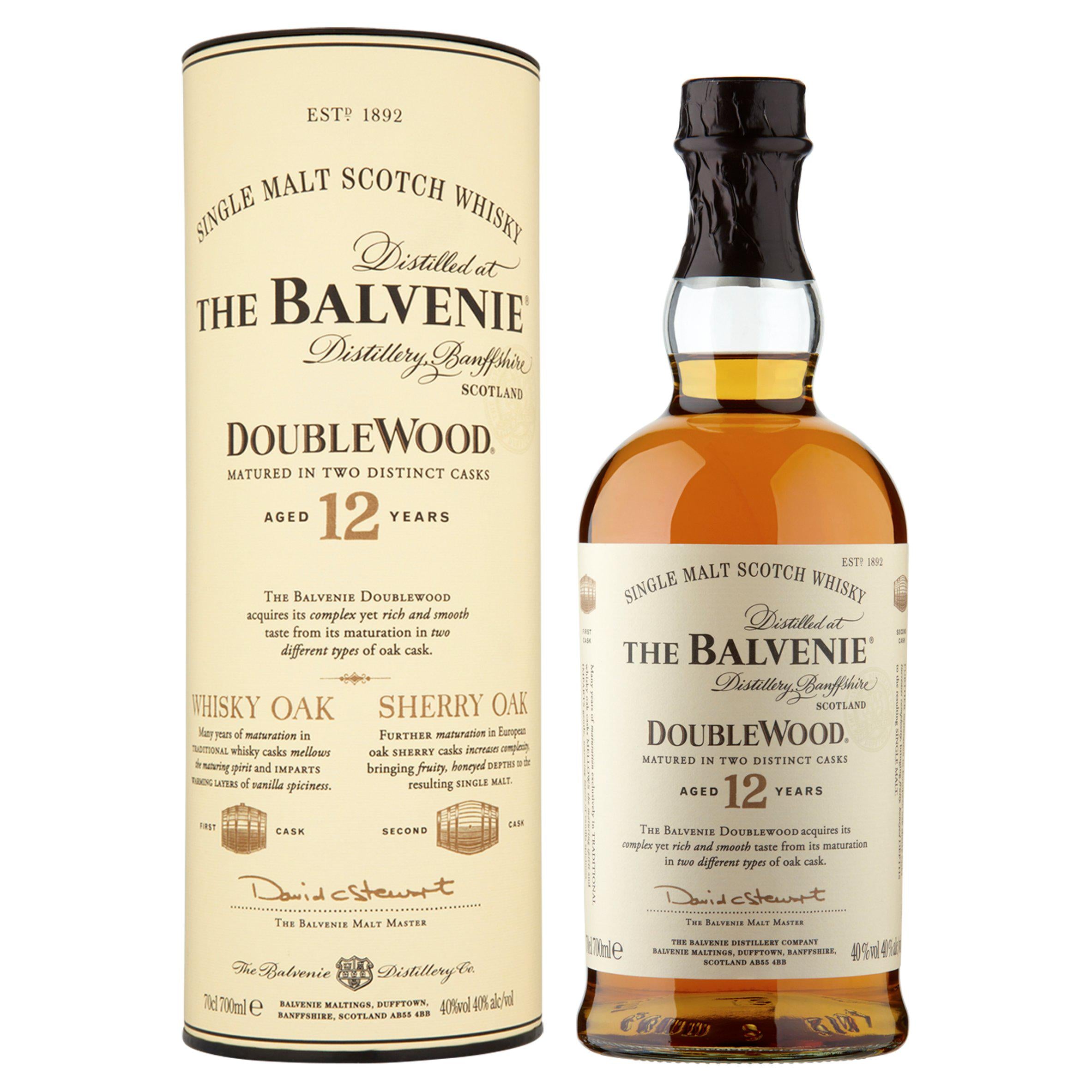 Balvenie DoubleWood 12 Year Old Single Malt Scotch Whisky 70cl All spirits & liqueurs Sainsburys   