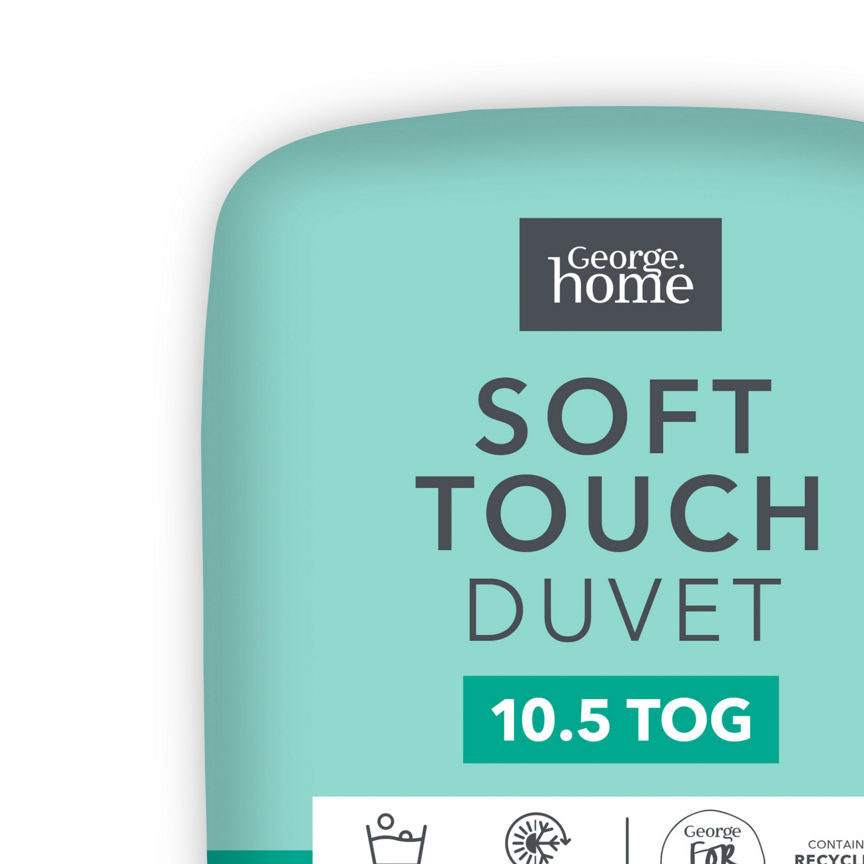 George Home 10.5 Tog Soft Touch Microfibre Double Duvet