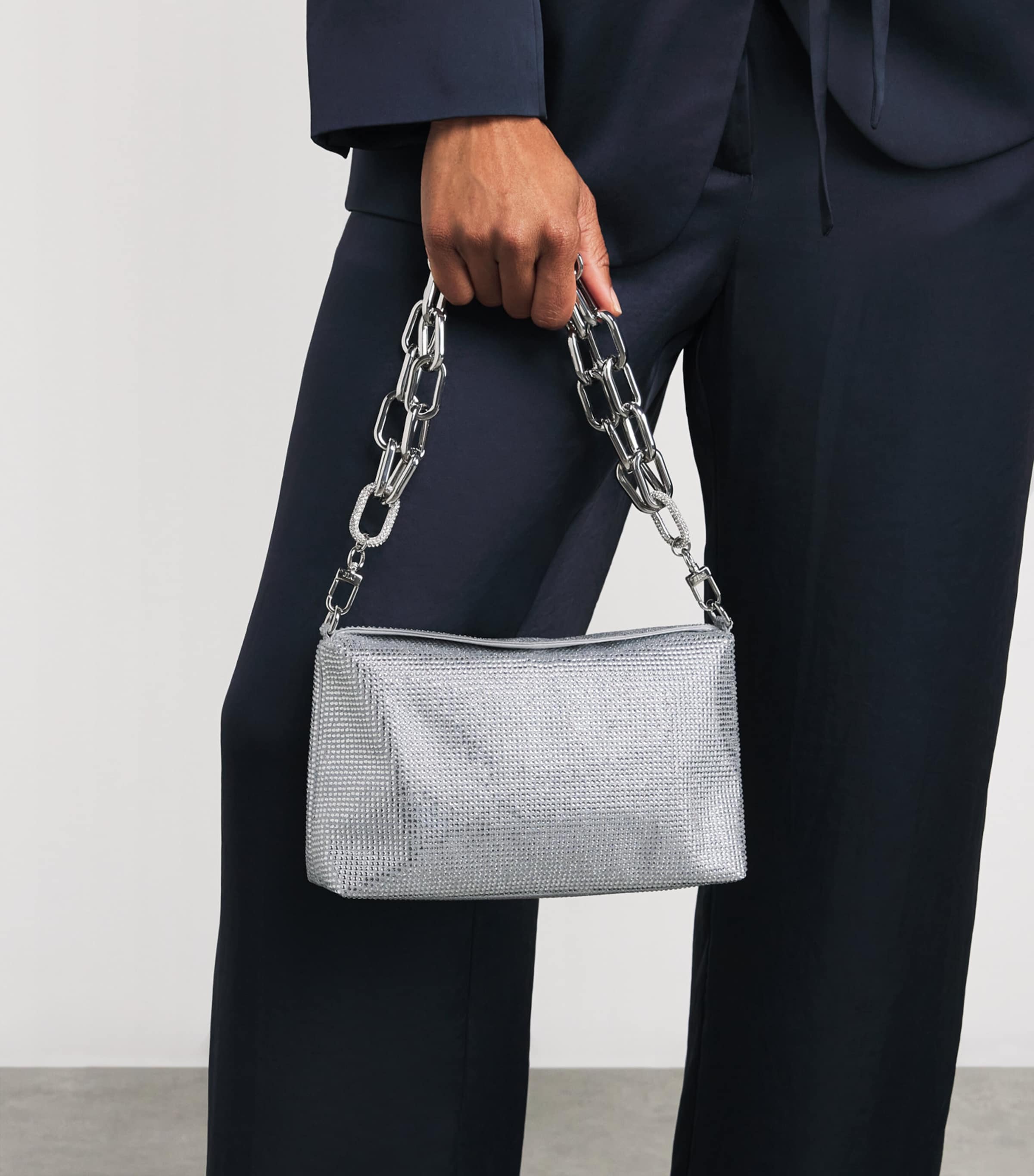 Judith Leiber Crystal Bowie shoulder bag, imported from the UK