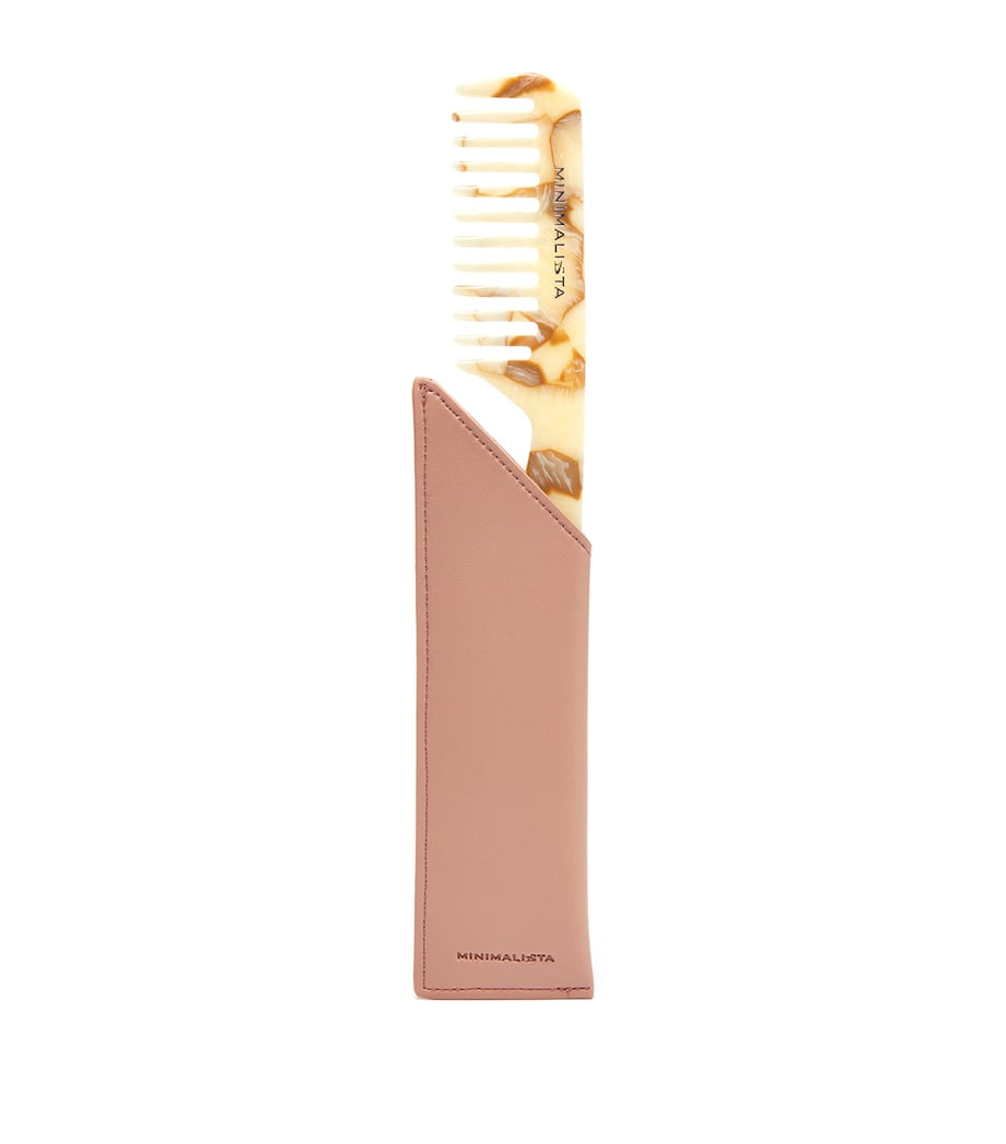 Minimalista classic comb made from plant-based cellulose acetate, imported from the UK