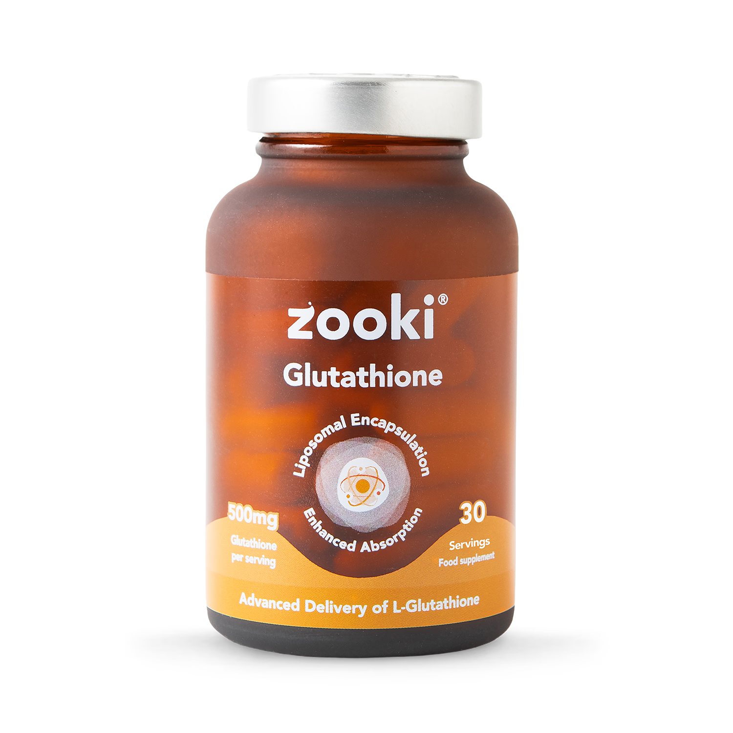Zooki Liposomal Glutathione Capsules 500mg 60 Capsules (British brand)