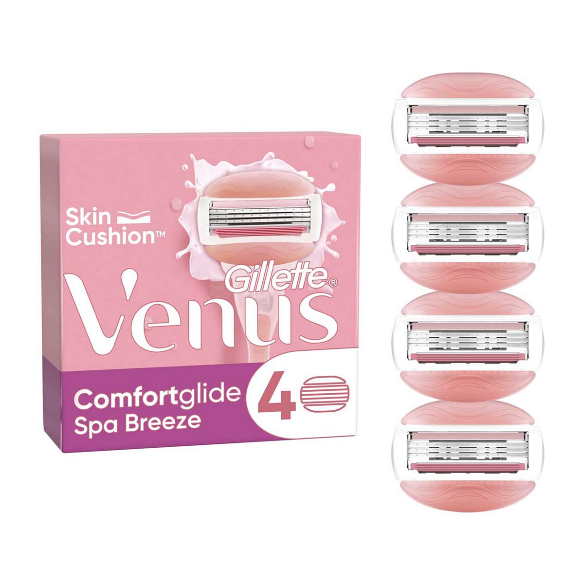 Venus Comfortglide Spa Breeze Razor Blades, 4 pack Suncare & Travel Boots   