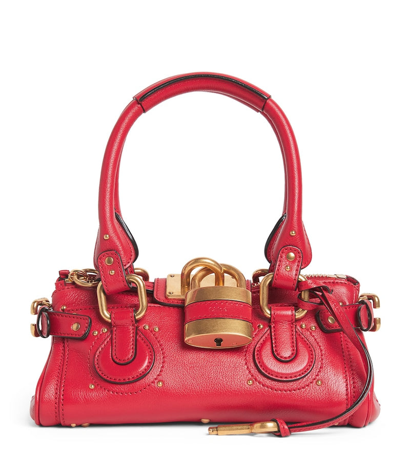 Chloé small leather Paddington top-handle bag, imported from the UK