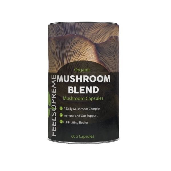 Feel Supreme mushroom supplement 60 capsules - British product