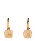 Pomellato rose gold and topaz Petit Nudo drop earrings (British brand)