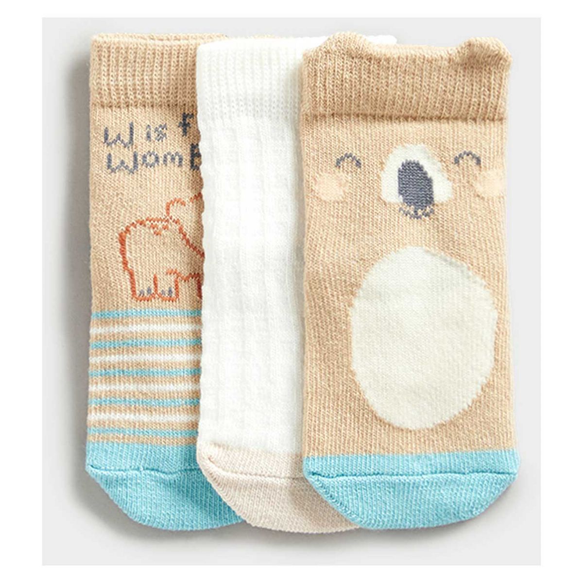 Mothercare Wombat Baby Socks - 3 Pack GOODS Boots   