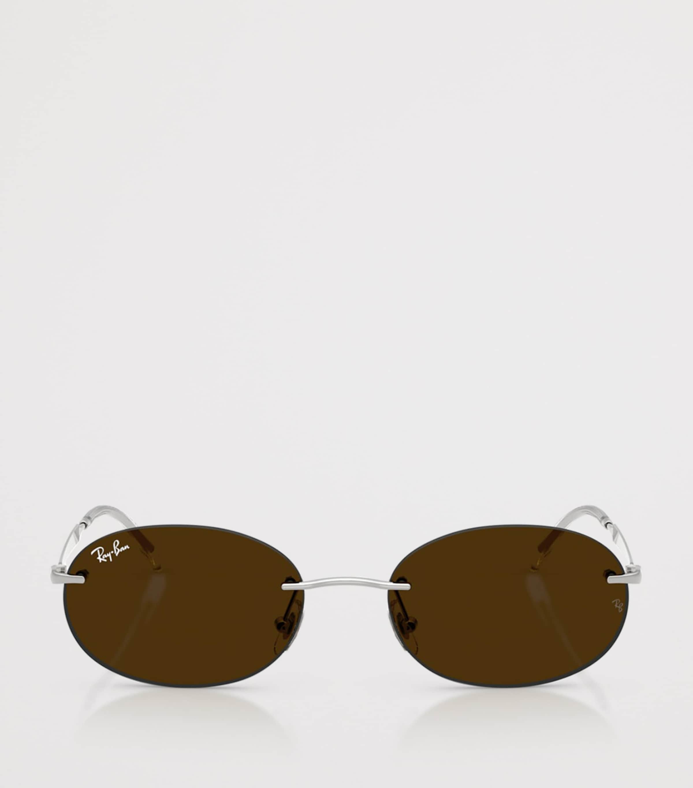 Ray-Ban RB3767 Metal Oval Sunglasses, UK version