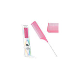 Vellen Weave tail comb pink for hair styling, UK version