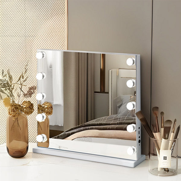 Livingandhome Hollywood LED Vanity Mirror with Bluetooth, imported from the UK