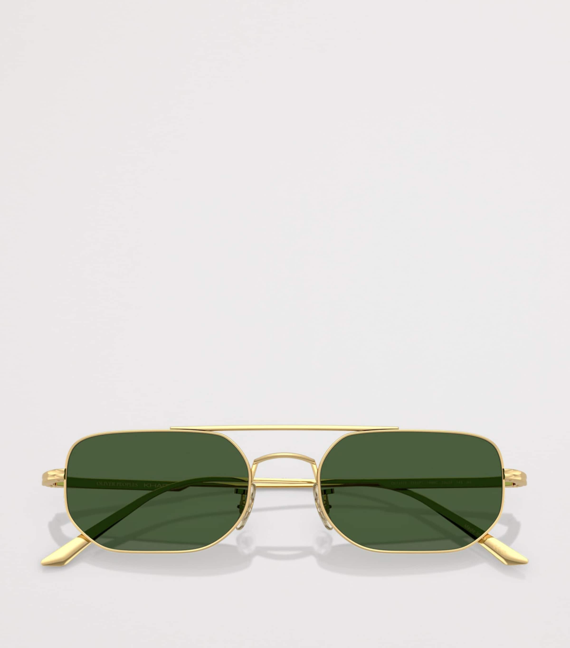 Oliver Peoples Stahl 1989C rechteckige Sonnenbrille (britische Marke)