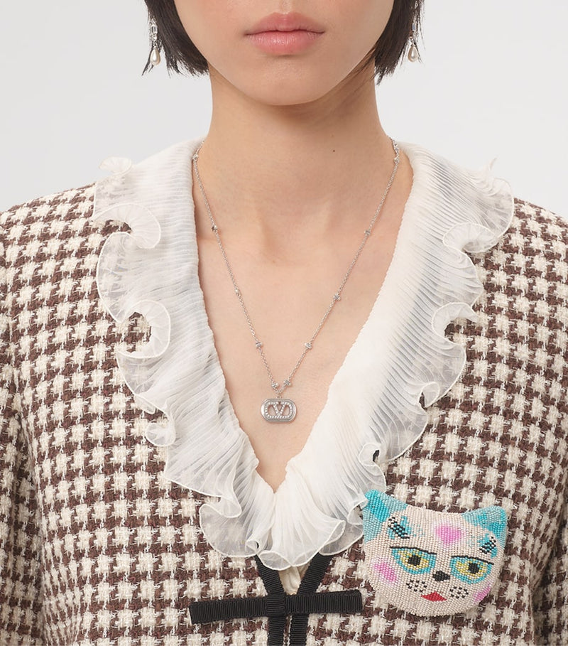 Valentino Garavani VLogo pendant necklace, imported from the UK