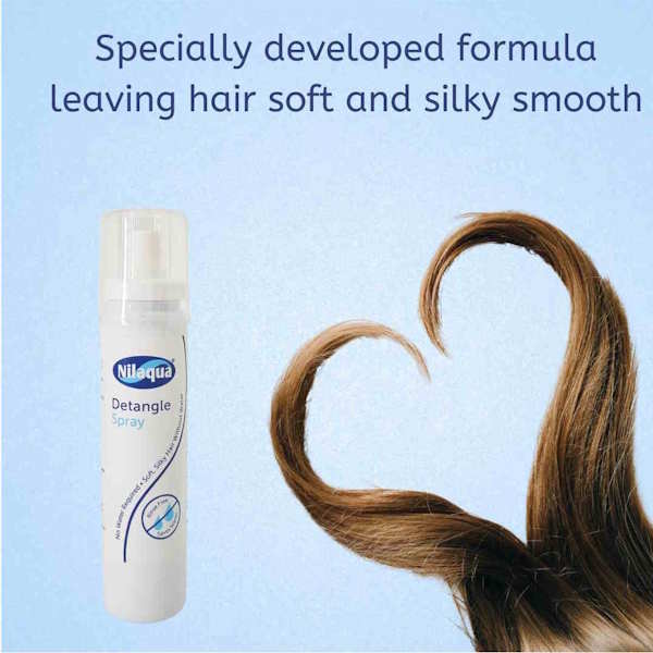 Nilaqua gentle detangle spray 3 pack for dry damaged hair, imported from the UK
