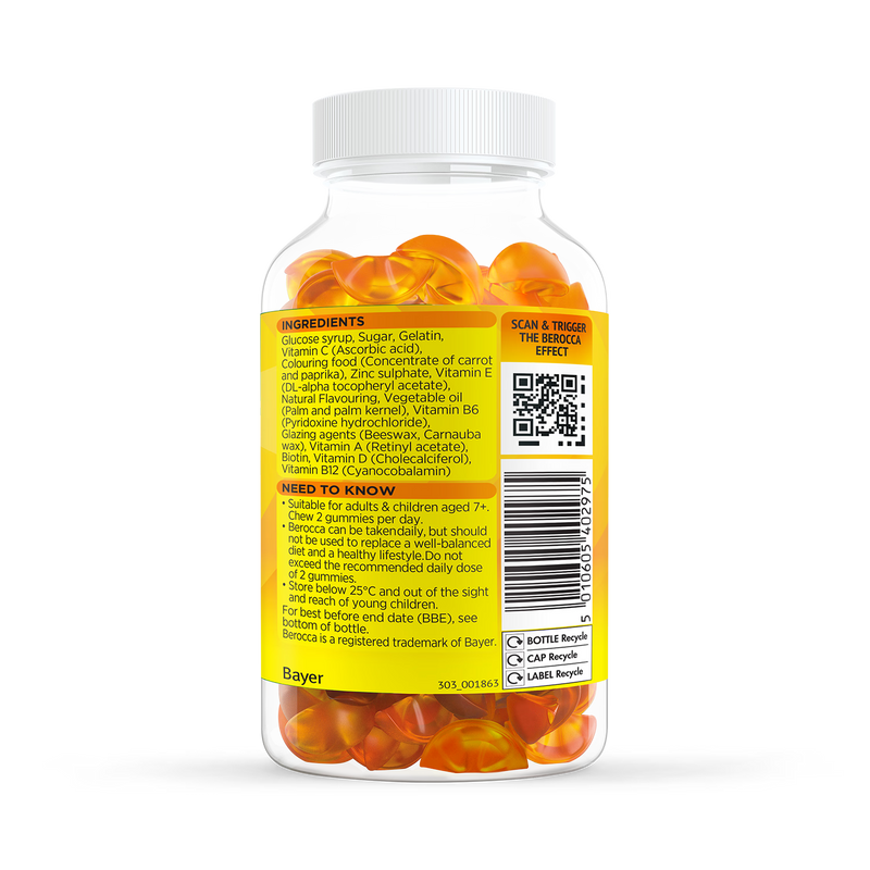 Berocca Immuno orange gummies 60 - British product
