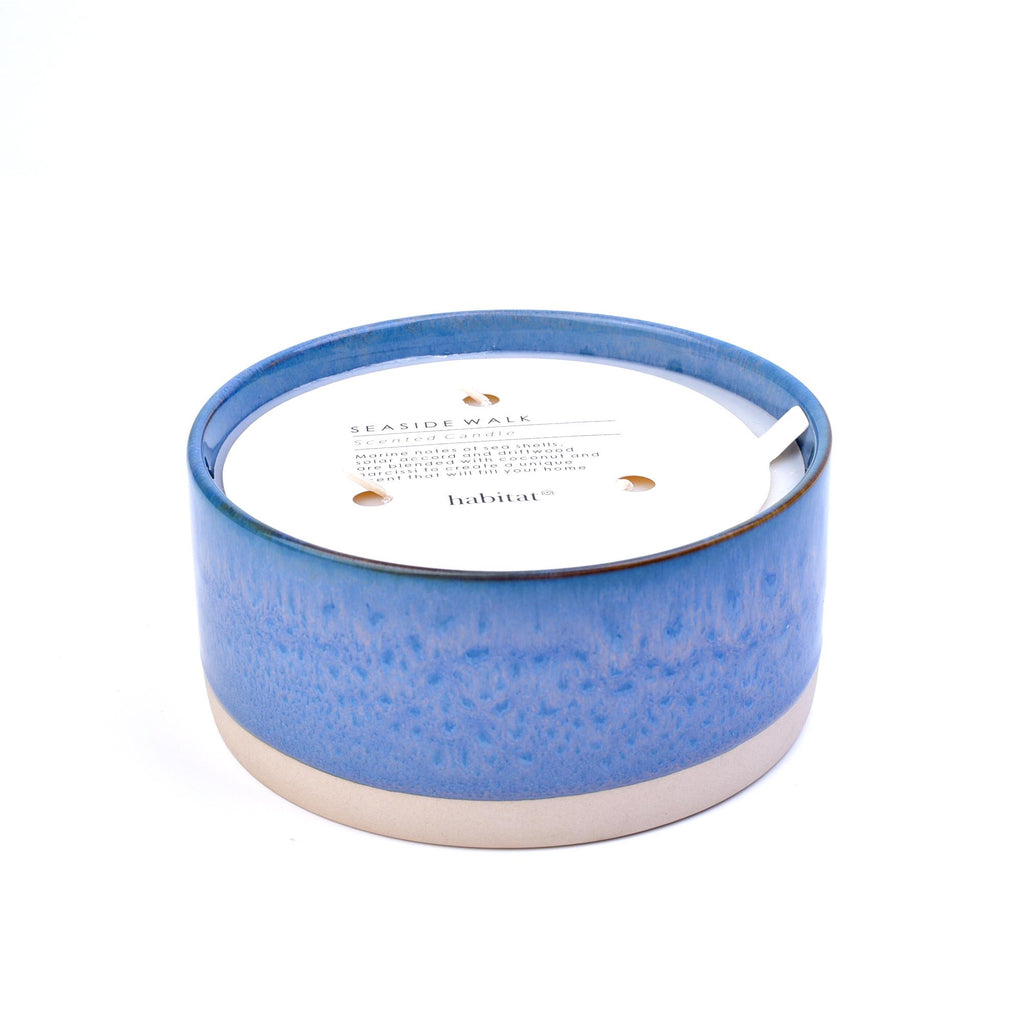 Habitat Modern Large Ceramic Candle - Seaside Walk