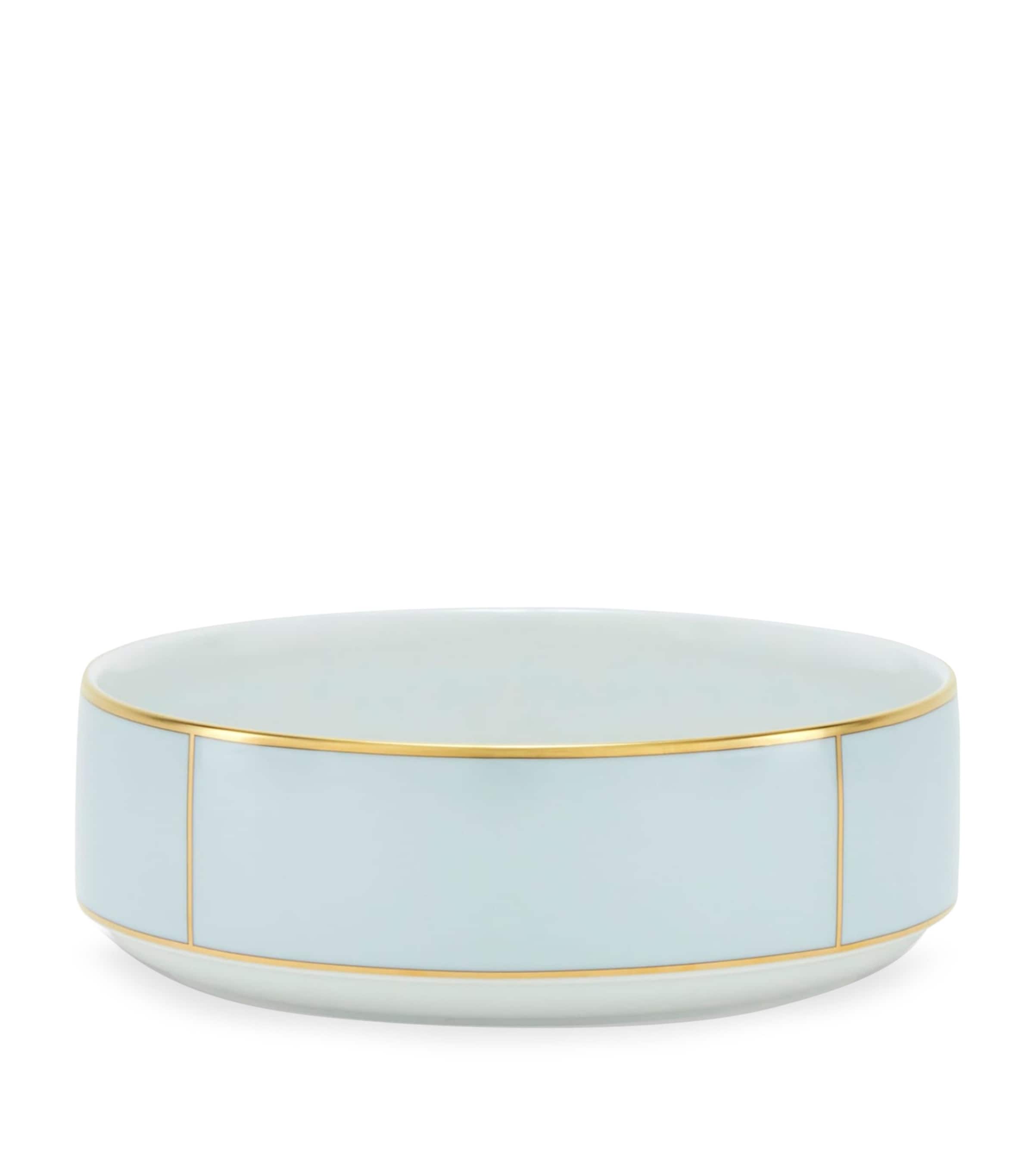 GINORI 1735 porcelain salad bowl Celeste 24cm, UK version