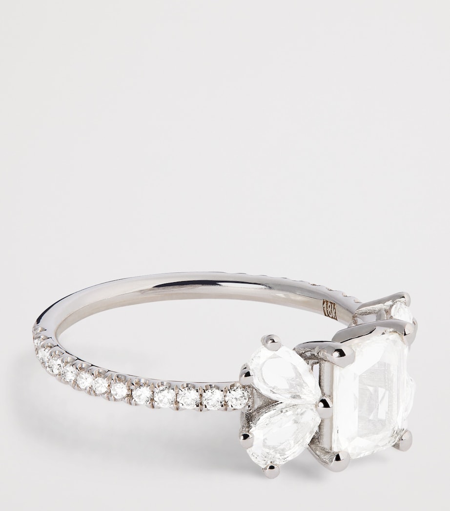 Suzanne Kalan butterfly ring white gold diamond, UK version