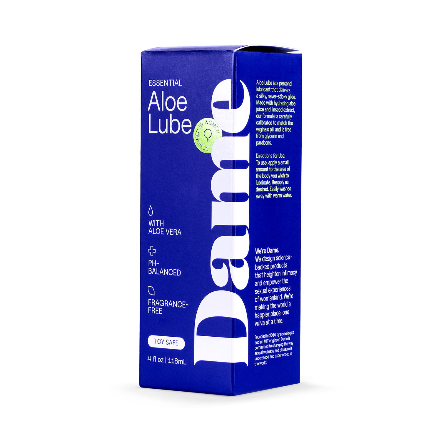 Dame Aloe Lubricant 118ml personal lubricant - British product