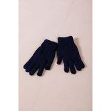 SVNX touch screen cable knit gloves navy, imported from the UK