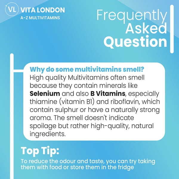 Vita London AZ multivitamin 120 tablets (British brand)