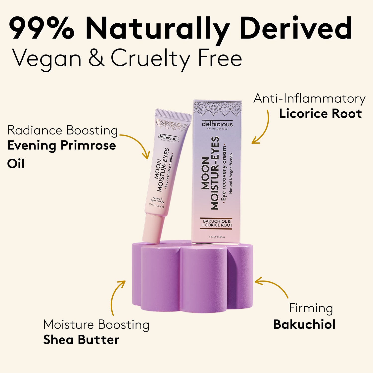 Delhicious eye cream for dark circles (British brand)