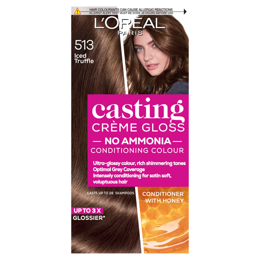 L'Oreal Casting Creme Gloss 513 Iced Truffle Brown Semi Permanent Hair Dye