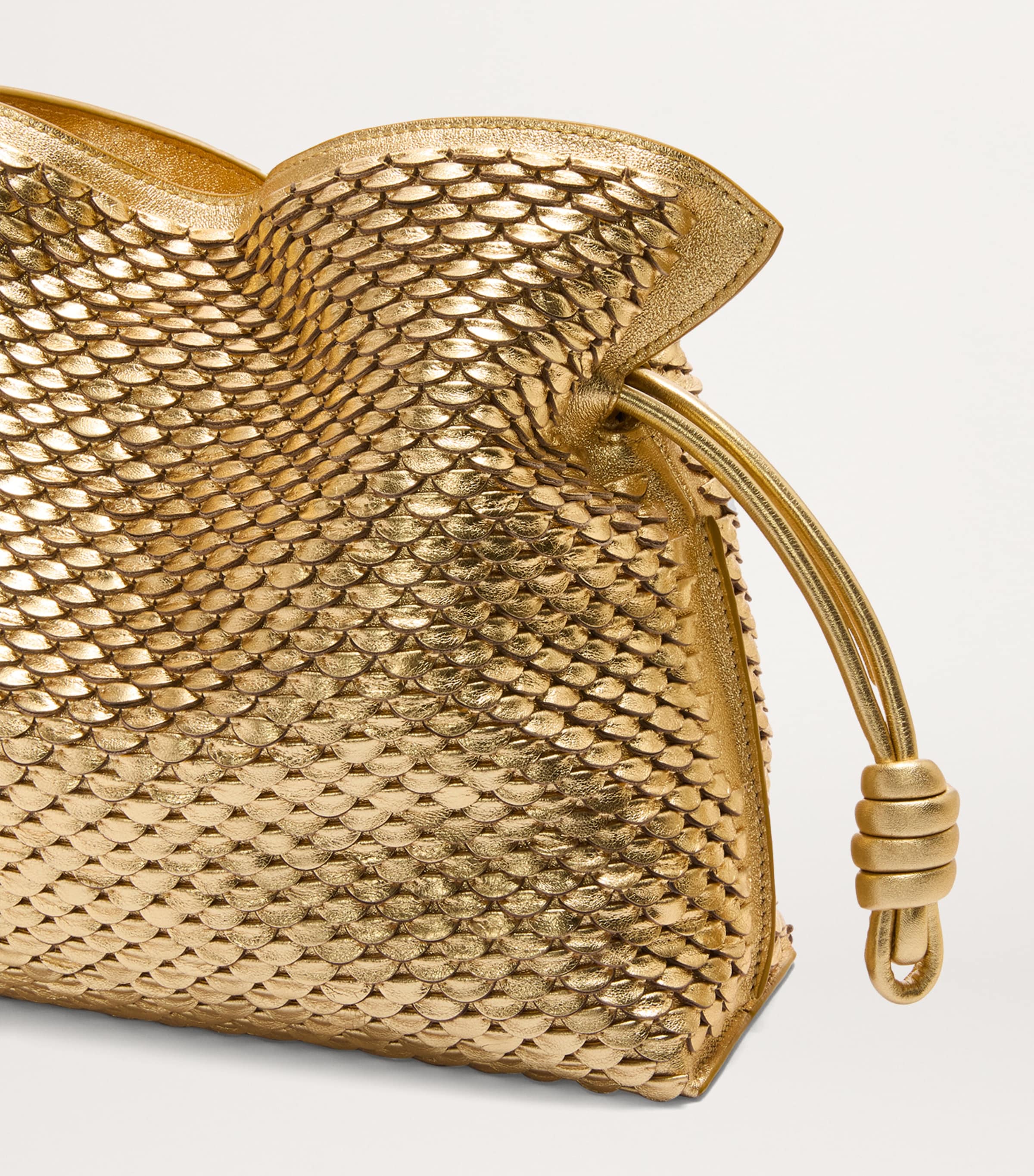 LOEWE medium leather scales Flamenco clutch, imported from the UK
