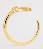 L'Atelier Nawbar Mini Yellow Gold and Diamond Psychedeliah On A Vine Ring, UK version