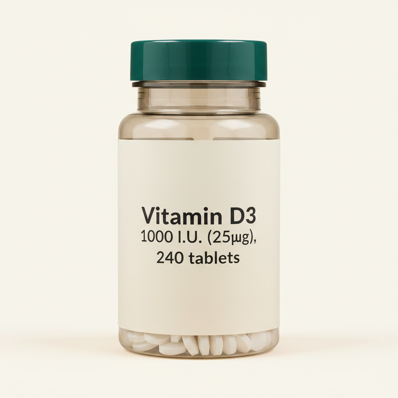 Holland & Barrett Vitamin D3 1000 I.U. 25µg 90 Tablets