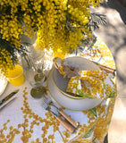 Summerill & Bishop linen round tablecloth Mimosa 260cm - British product