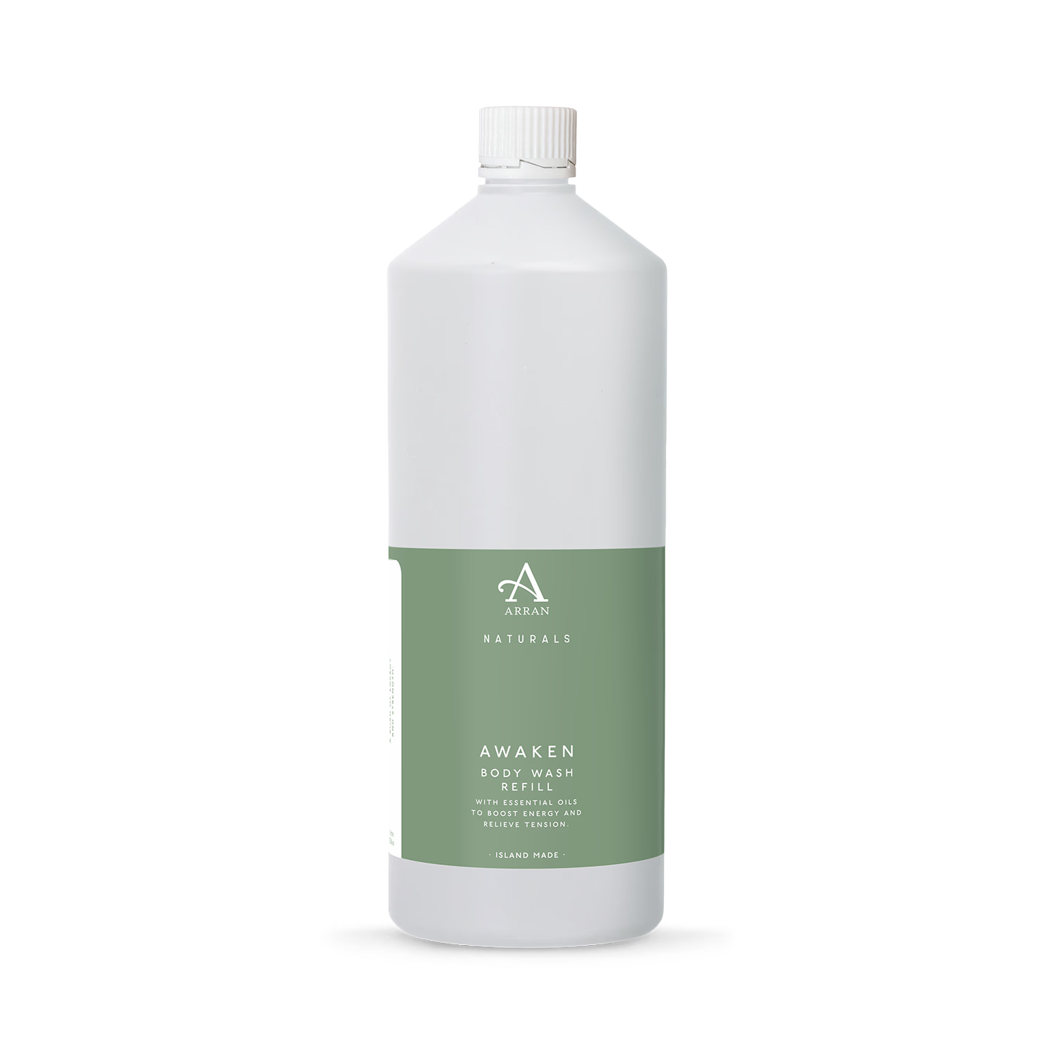 ARRAN Naturals Awaken mint eucalyptus bath gel refill 1L, UK version