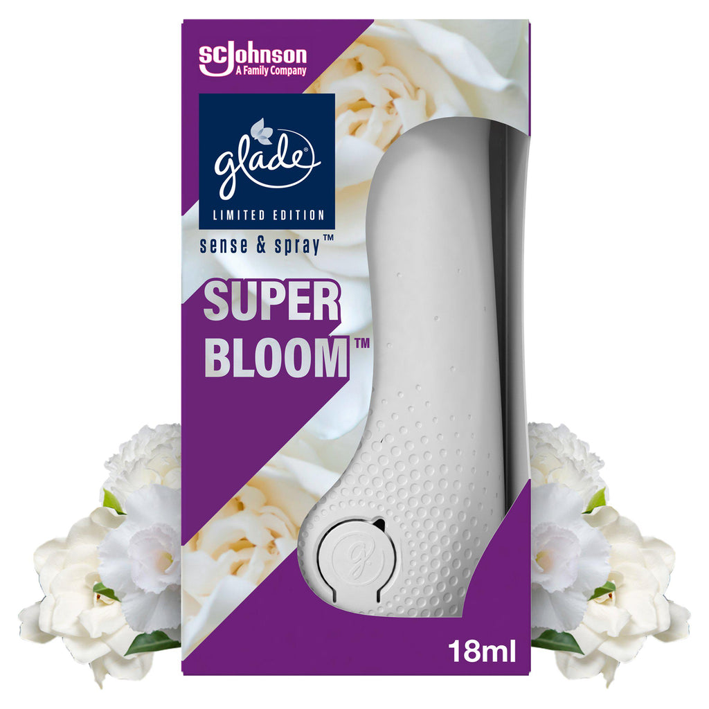 Glade Sense & Spray Holder & Refill Super Bloom 18ml