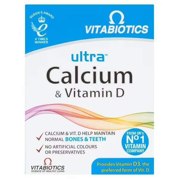 Vitabiotics Ultra Calcium Tablets 30 Count (British brand)
