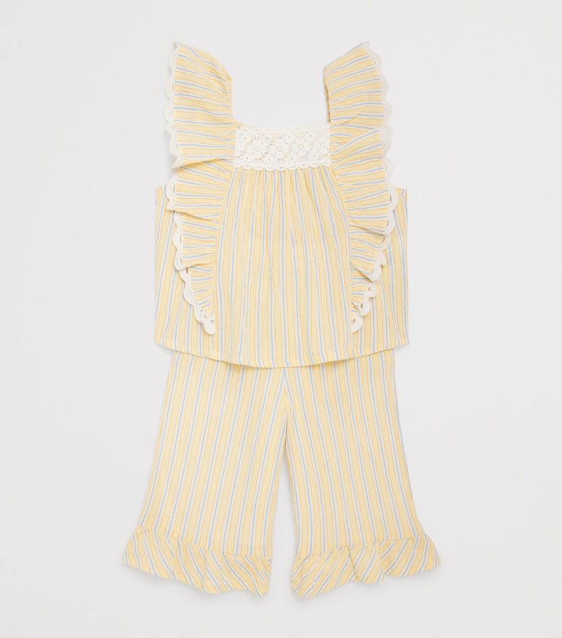 Louise Misha cotton stripe Gia blouse for children 3-10 years, UK version