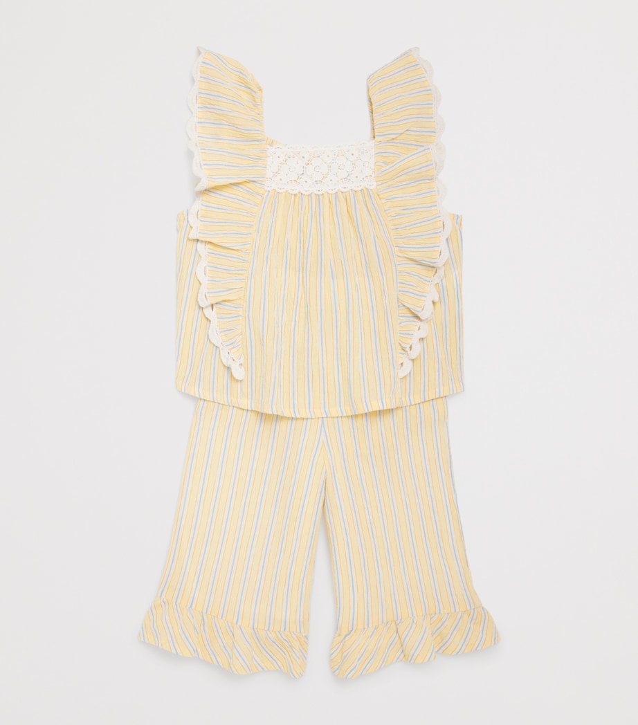 Louise Misha cotton stripe infant blouse 24 months, UK version