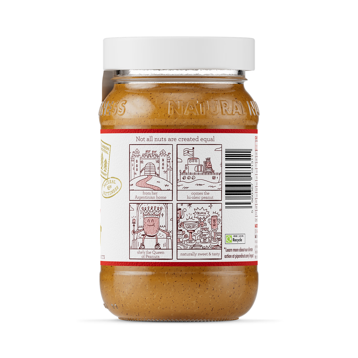 Pip & Nut crunchy peanut butter 300g, UK version