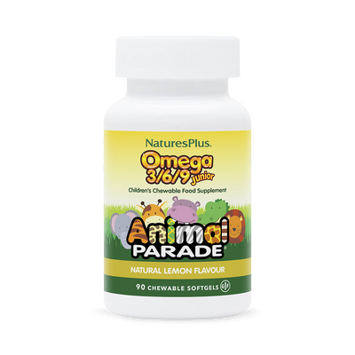 Holland & Barrett NaturesPlus Animal Parade Omega 3,6,9 Children's Omega Supplement 90 Softgels- Buy online at McGrocer