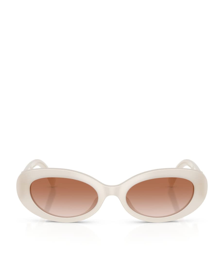 Dolce&Gabbana oval sunglasses in opaline finish, imported from the UK
