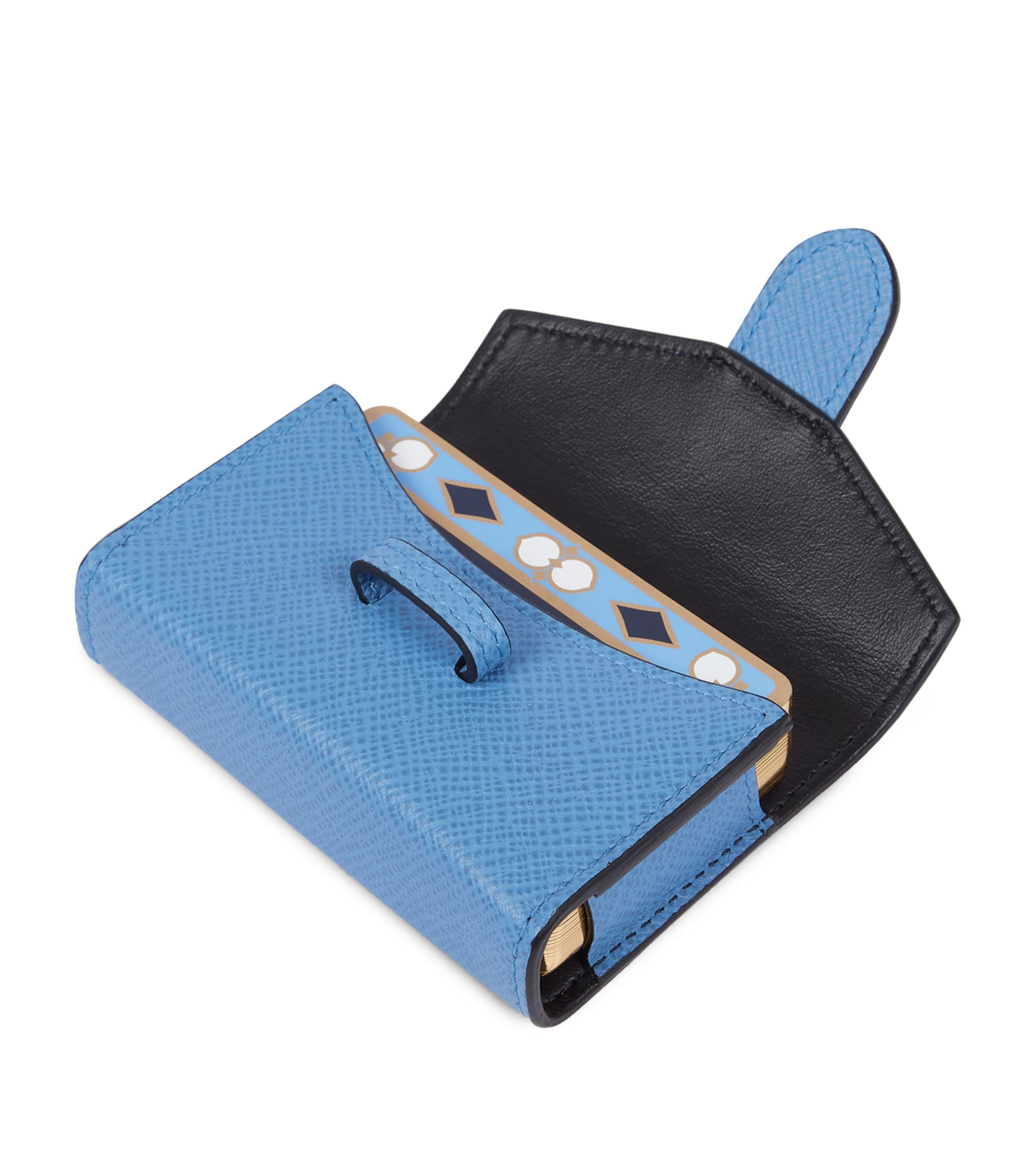 Smythson Leather Panama playing card case (British brand)