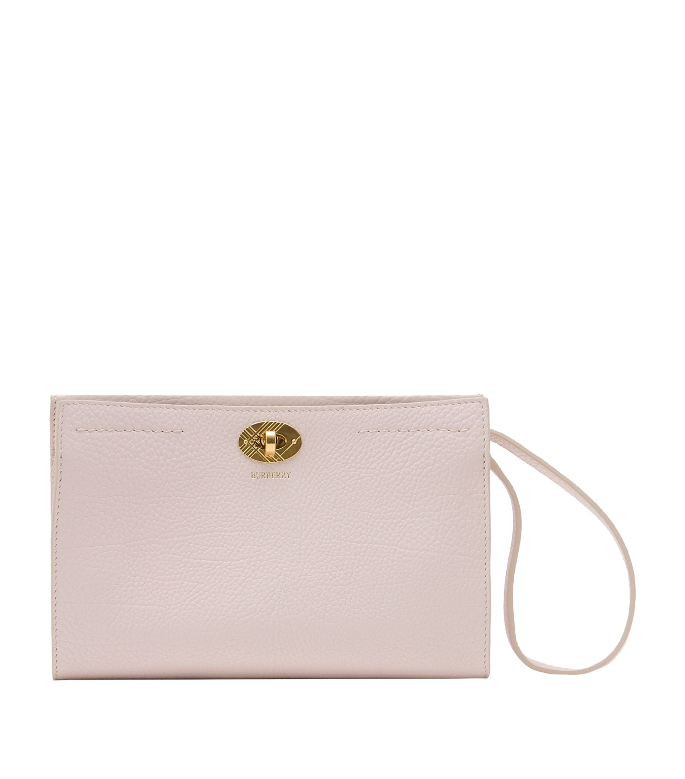 Burberry leather Cotswolds pouch 22cm - British product