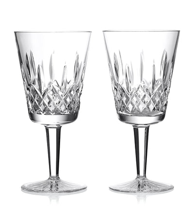 Harrods Waterford طقم من 2 كأس نبيذ كبير كريستالي Lismore Goblets (410 مل) - اشترِ عبر الإنترنت من McGrocer