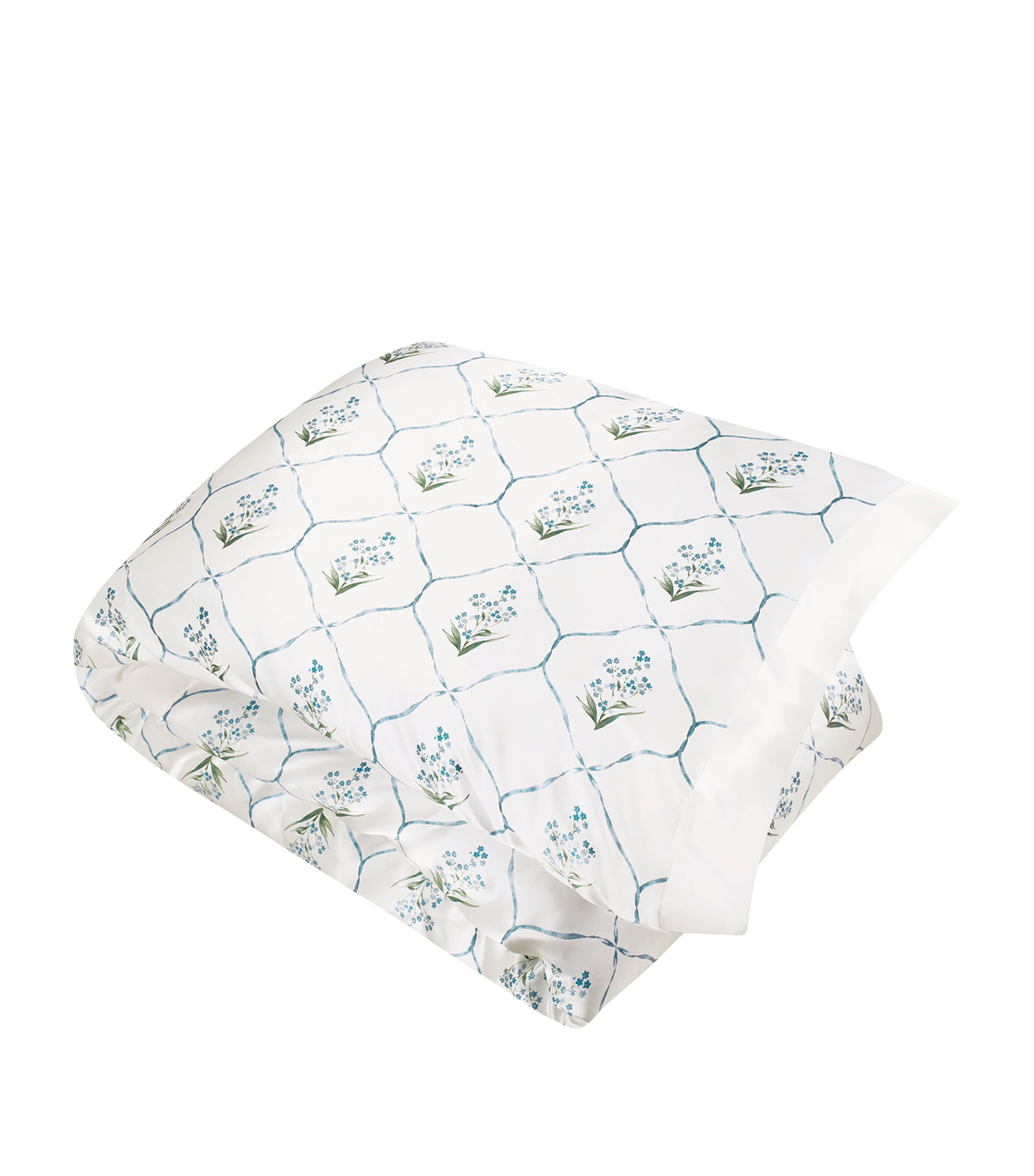 Gingerlily Memo Press silk duvet cover Forget Me Not King size, UK version