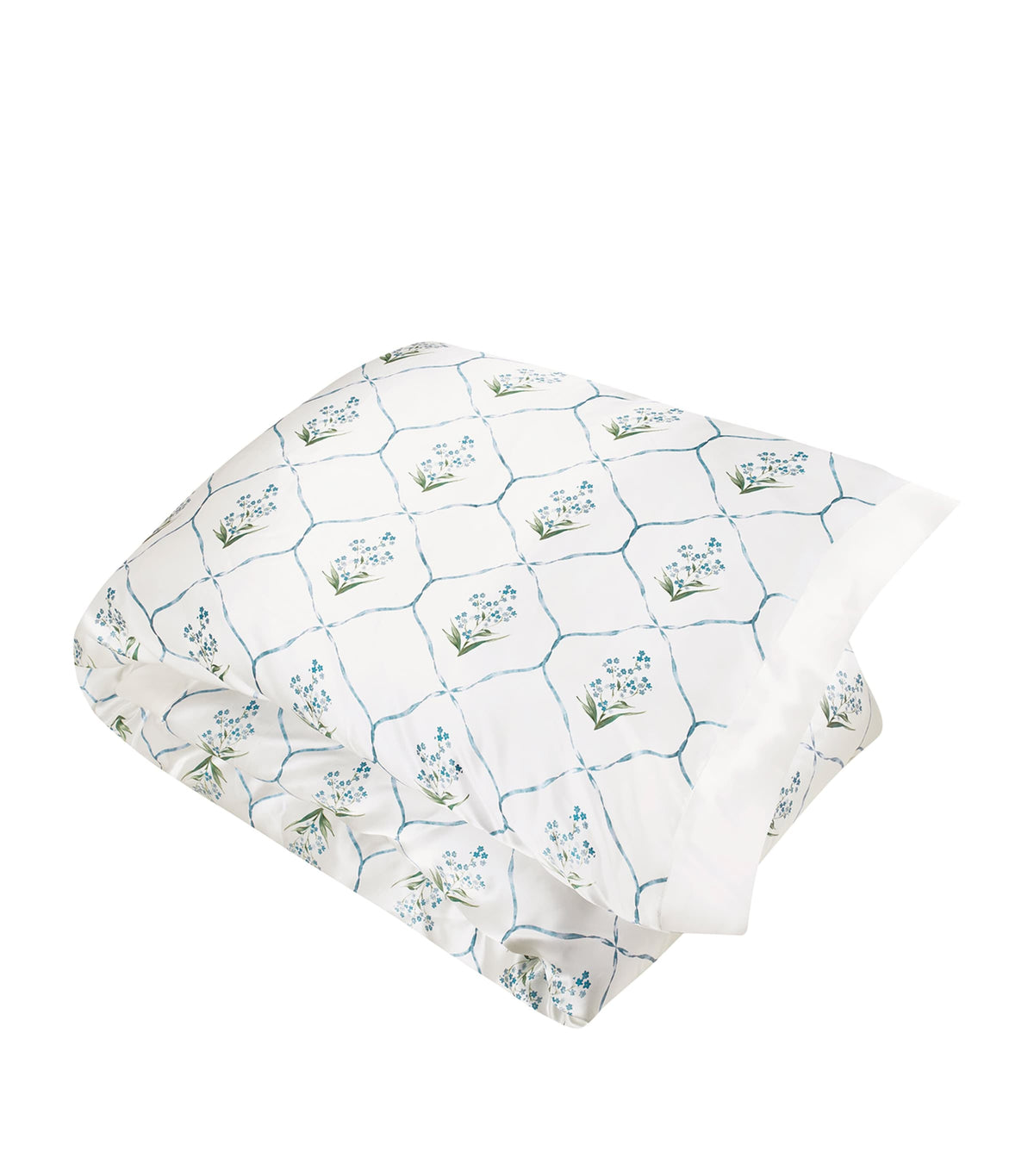 Gingerlily Memo Press silk duvet cover Forget Me Not King size, UK version